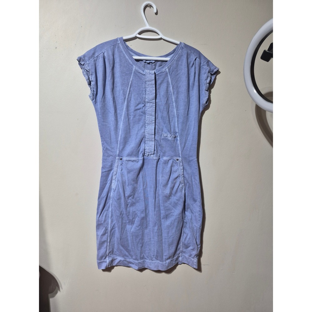 Sandwich_β Light Blue Cotton Jersey Short Sleeve Pocket Mini Dress Womens Size M